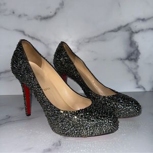 Christian Louboutin Simple Pumps Strass Crystal Size 8 / 38
